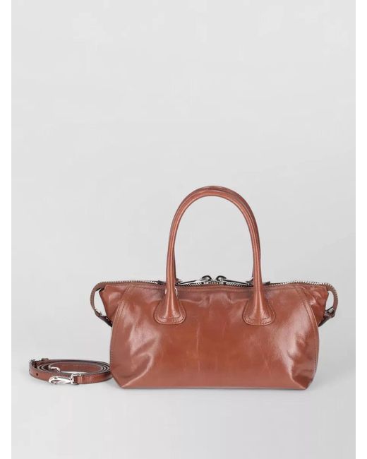 Miu Miu Pink Shine Mini Bag Detachable Strap Top Handles