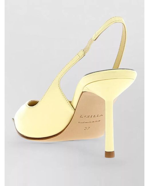 Le Silla Metallic Leather Slingback Pumps