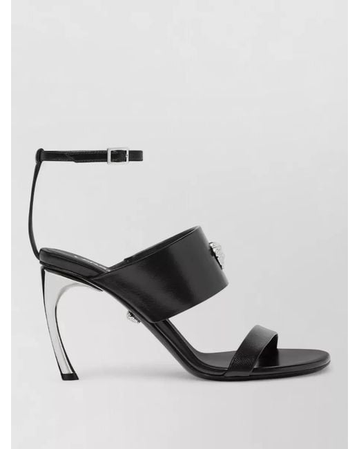 Versace Black High Heel Sandals