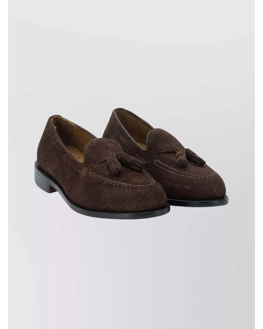 Sebago Brown Leather Loafers for men