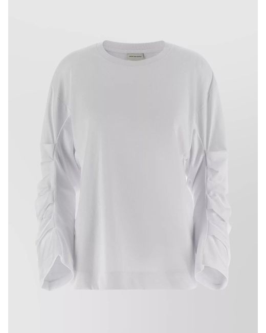 Dries Van Noten White Cotton T-Shirt