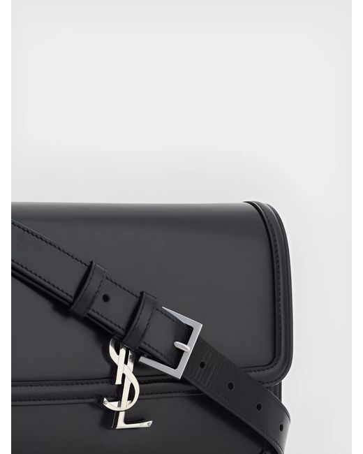 Saint Laurent Blue Leather Strap Shoulder Bag for men