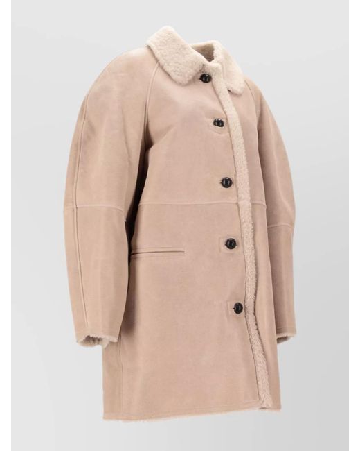 Isabel Marant Natural Shearling Coat
