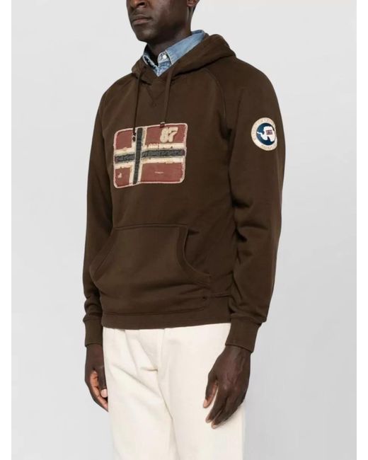 Napapijri Brown Sweatshirt for men