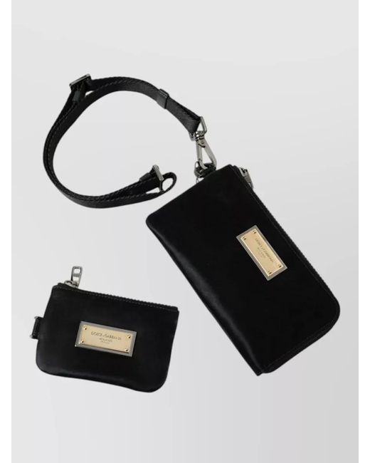Dolce & Gabbana Black Sicily Nylon Belt Bag