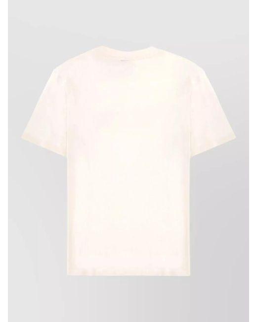 HUGO Natural Dumeo Logo Crew Neck Short Sleeves for men