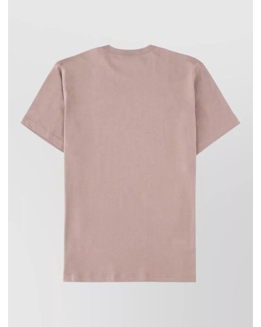 Belstaff Pink Short Sleeve Crew Neck Cotton T Shirt for men