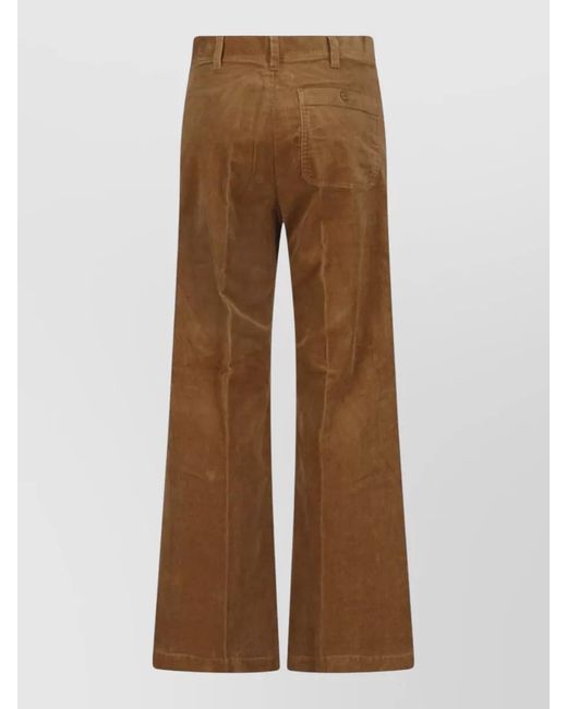 Polo Ralph Lauren Natural Corduroy Flare Pants Back Pocket Detail