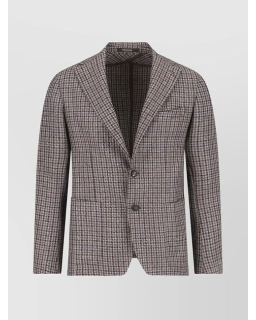 Tagliatore Gray Cashmere Blend Blazer for men