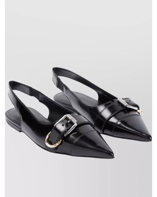 Givenchy White Leather Slingback Ballerina Flats