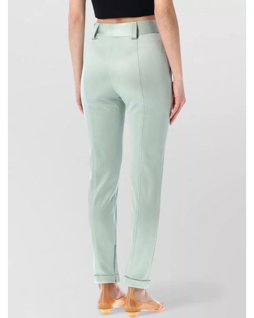 Chloé Green Slim-Fit Trousers