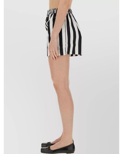 Patou Black Cotton Regular-Fit Tailored Bermuda Shorts