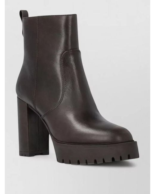 Pinko Black Lace Boots Chunky Heel Platform Sole