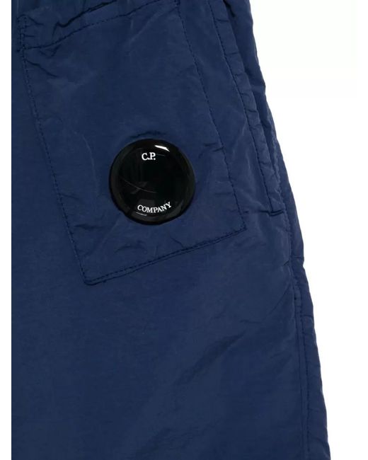 C P Company Blue Nylon Swim Shorts for men