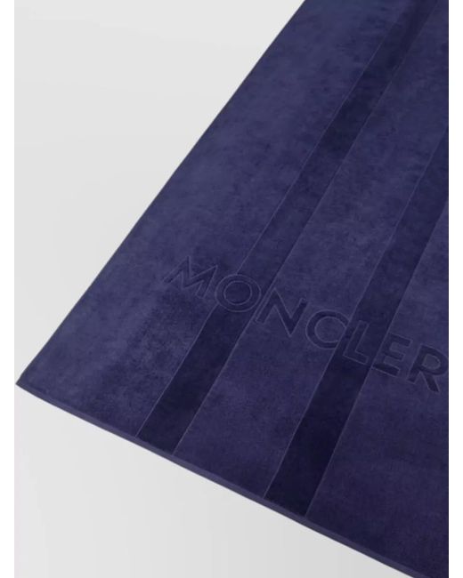 Moncler Blue Beach Scarf Rectangular Shape Soft Texture for men