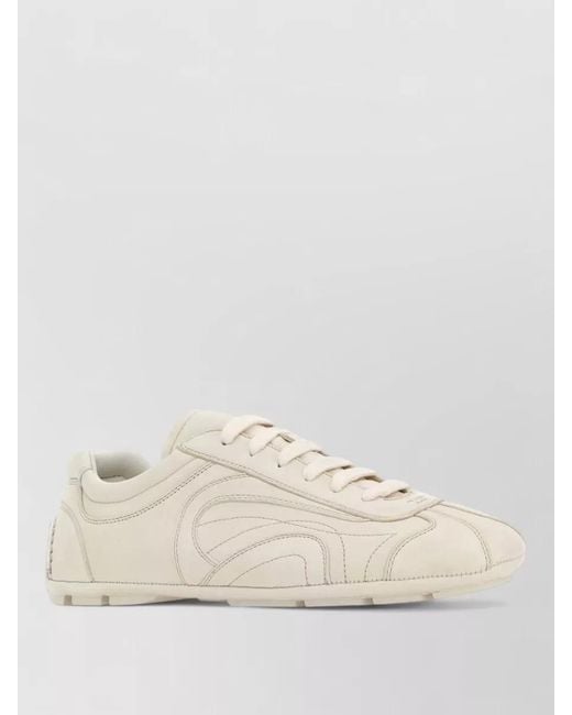 Prada Natural Nappa Leather Low-Top Sneakers for men