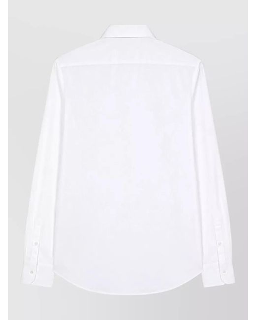 Paul Smith White Tailored Fit Long Sleeve Shirt for men