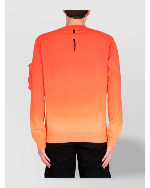 Premiata Orange Ribbed Sweatshirt for men