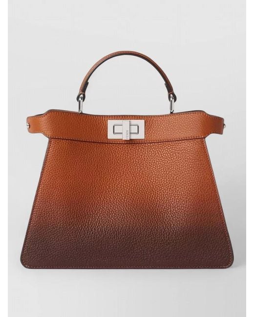 Fendi Brown Peekaboo Iseeu Shoulder Bag Top Handle