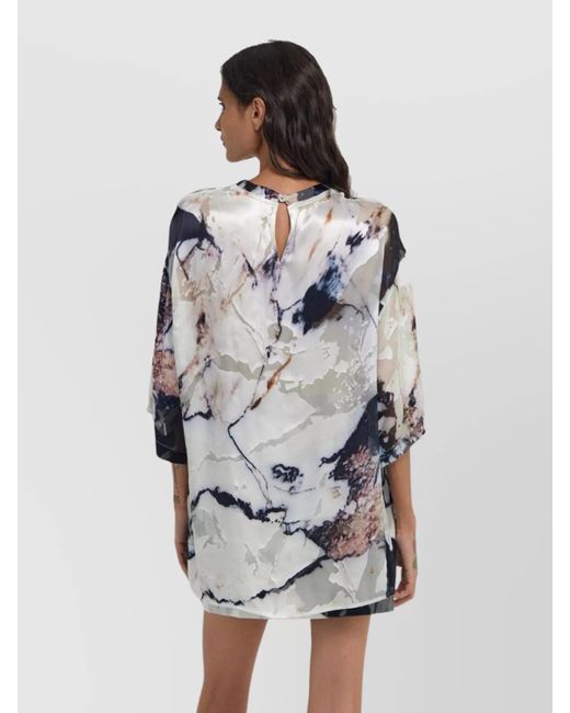 Roberto Cavalli Gray Blouse