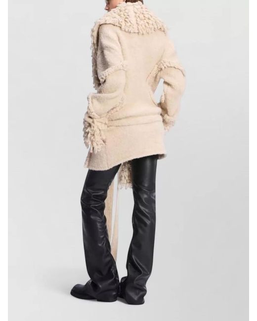 The Attico Natural Wrap Cardigan Coat Wool Alpaca Blend