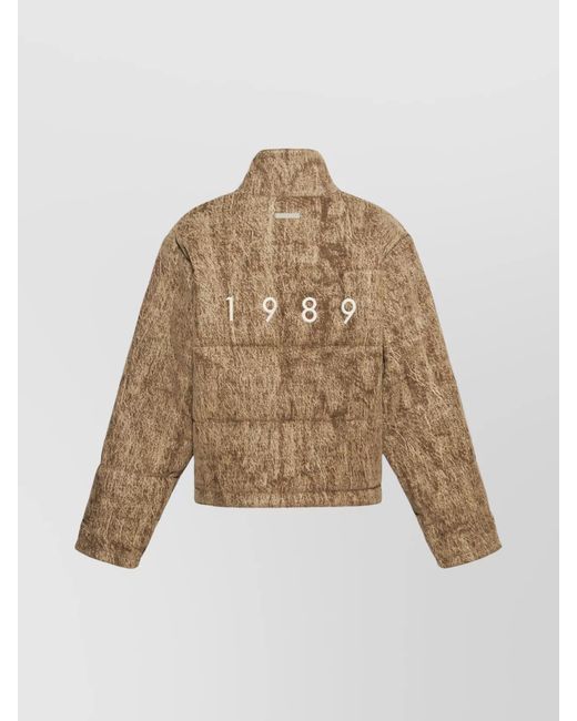1989 STUDIO Natural Denim Puffer Jacket for men