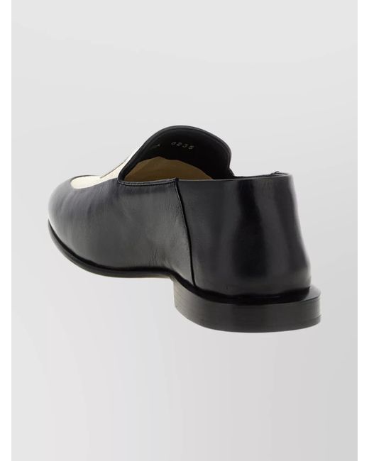 Givenchy Black Leather And Canvas Loafers