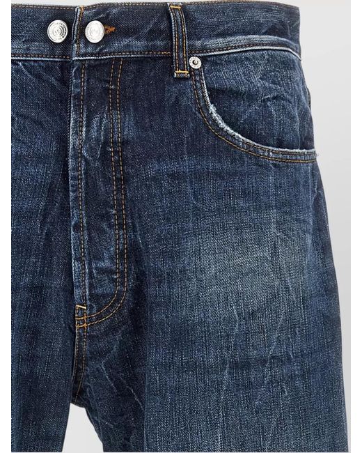 Department 5 Blue Musso Denim Jeans Five Pocket Design for men