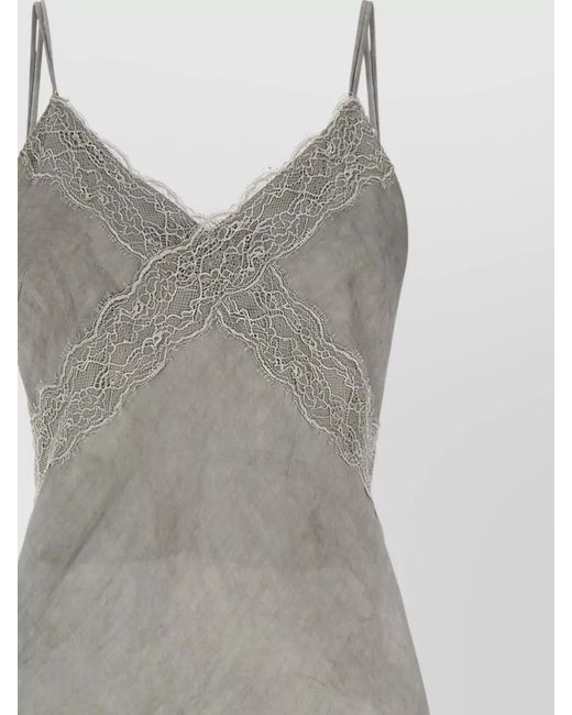 ANDAMANE White Viscose Midi Dress