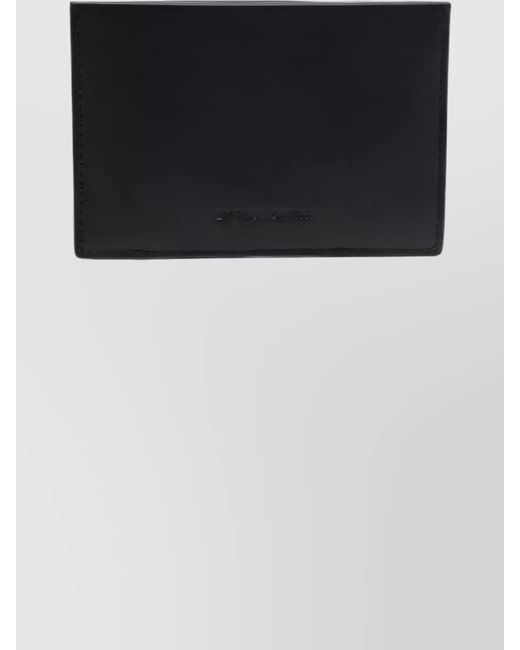 Paul Smith Black Debossed Logo Leather Cardholder for men