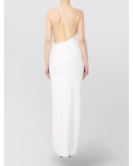 Solace London White One-Shoulder Maxi Dress