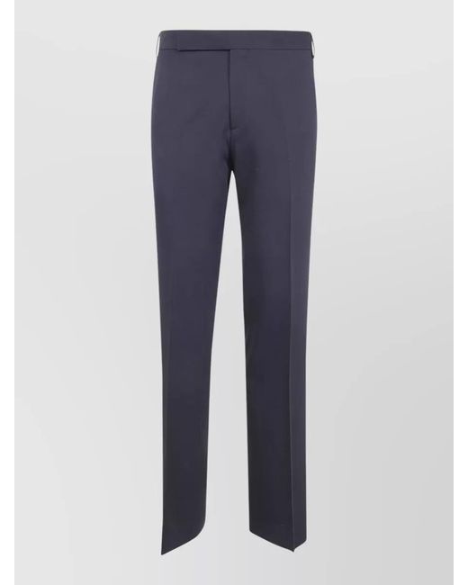Lardini Blue Virgin Wool Tailored Trousers for men