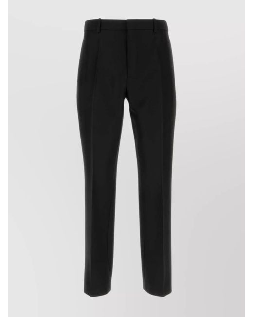 Loewe Black Trousers Wool Blend Back Pockets for men