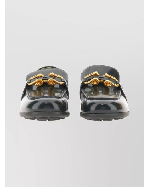 Bottega Veneta Multicolor Rubber Sole Loafers