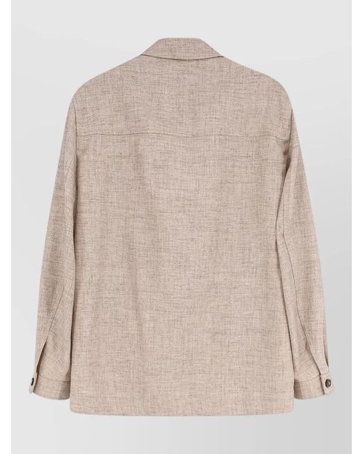 Boss Natural Corvin Wool Silk Linen Tailored Jacket for men