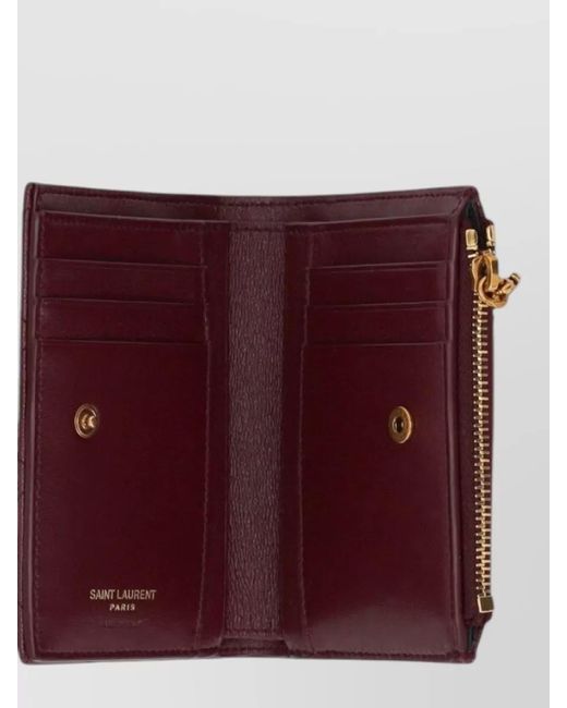 Saint Laurent Purple Leather Purse