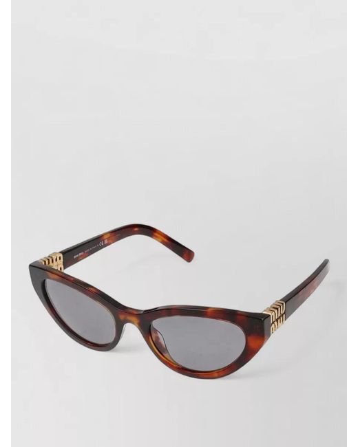 Miu Miu Metallic Sunglasses 0Mu A04S 21C40O Cat Eye