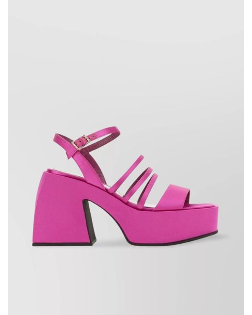 NODALETO Pink Crystal-Embellished Sandals