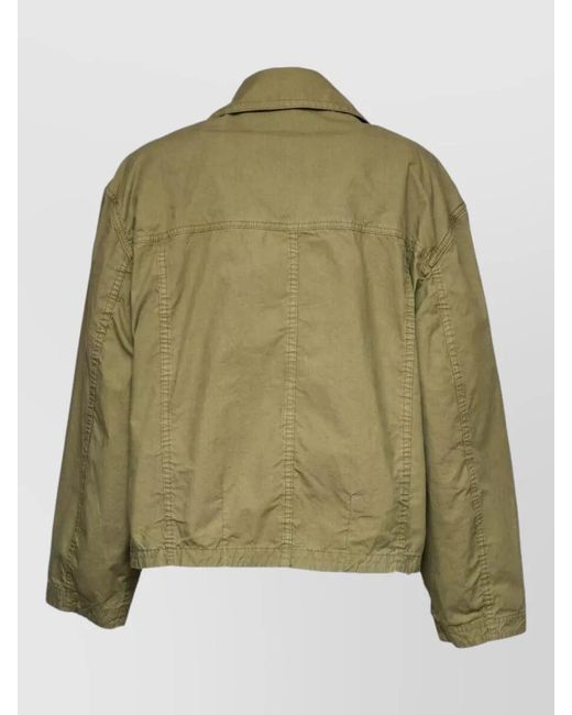 Fay Green Three Ganci Collared Bomber Jacket