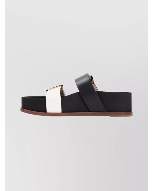 Gabriela Hearst Black Leather Wren Sandals