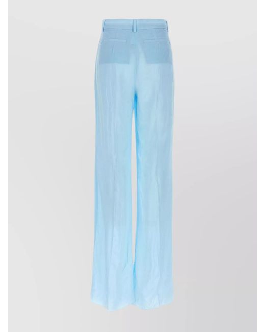 Sportmax Blue Wide-Leg Trousers