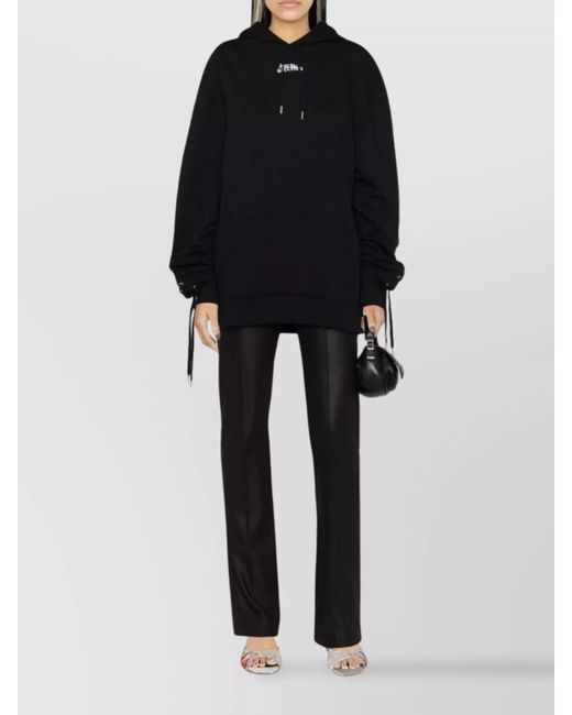 Jean Paul Gaultier Black Logo Cotton Hoodie