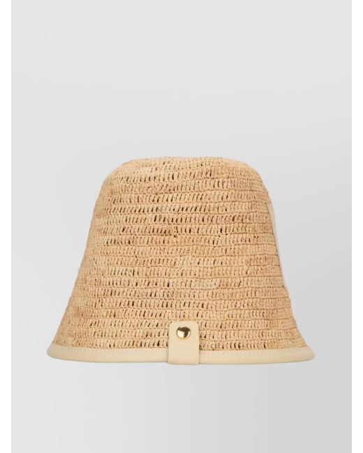 Jacquemus Natural Raffia Bucket Hat