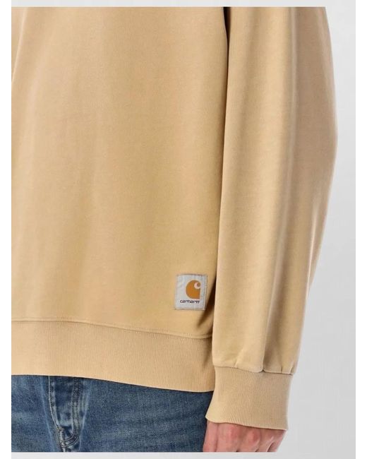 Carhartt Blue Hudson Crew Neck Loose Sweatshirt for men