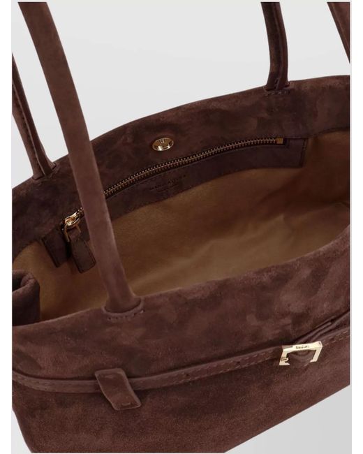 MANU Atelier Brown Cambon East West Shoulder Bag