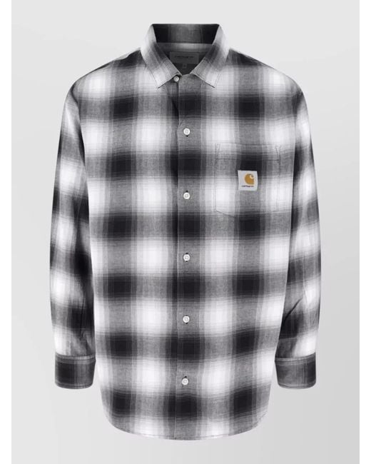 Carhartt Gray Cotton Casual Shirt for men