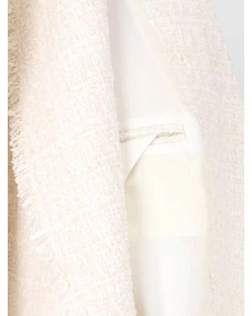 Balmain Natural Double Breasted Blazer Tone Buttons