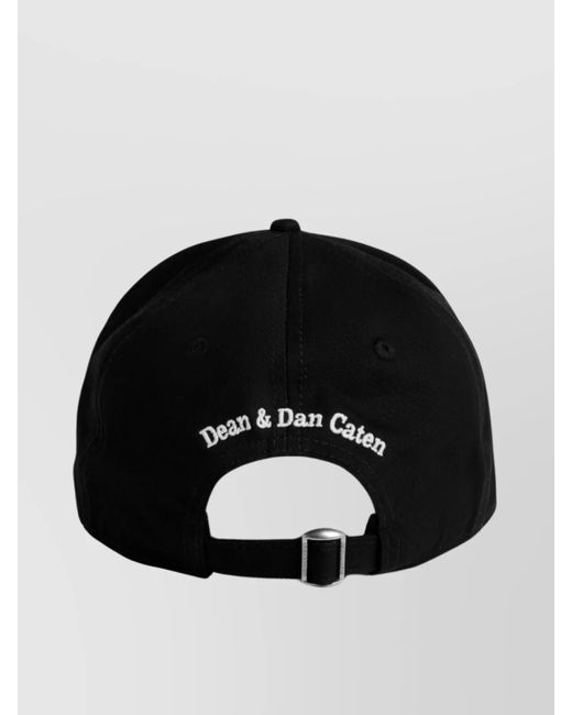 DSquared² Black Logo-Embroidered Baseball Cap for men