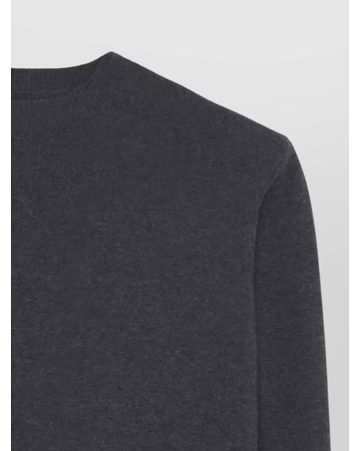 Frankie Shop Blue Rafaela Wool Sweater Crew Neck Design
