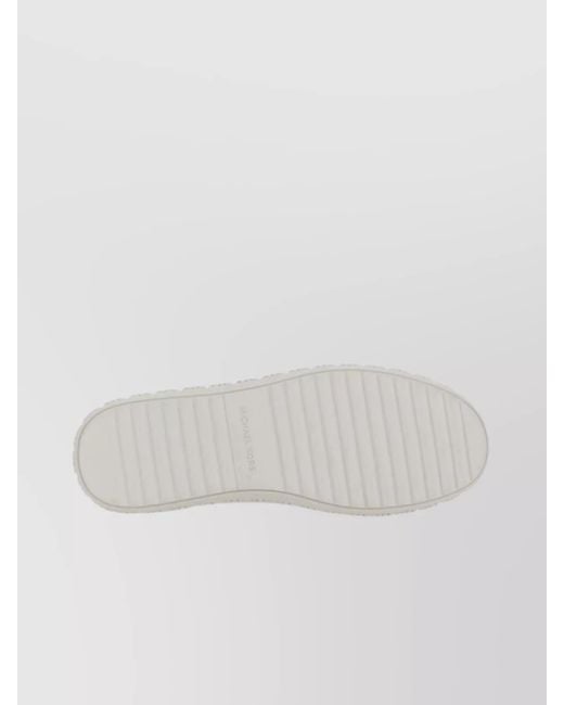 Michael Kors White Leather Low Top Sneakers